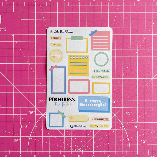 Sticky Notes Sticker Sheets