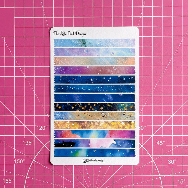 Space Decorative  Sticker Sheets