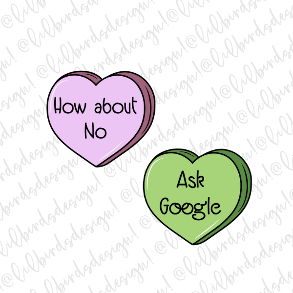 Sassy Candy Hearts Waterproof Vinyl Sticker