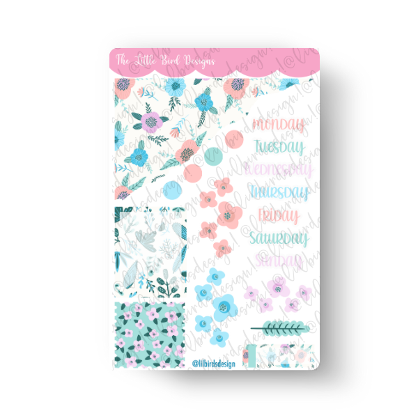 Summer Floral - Weekly Sticker Sheet