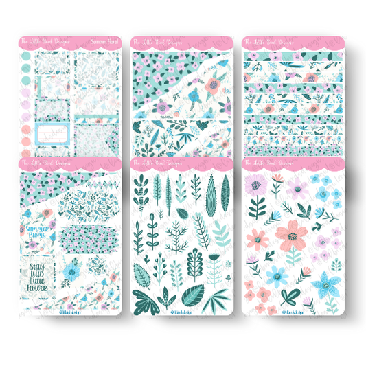 Summer Floral Sticker Sheets