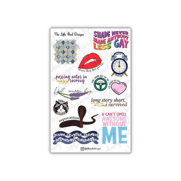 PRINTABLE - In Your Sticker Era - Sticker Sheets