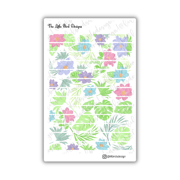 Watercolour Flowers Sticker Sheets