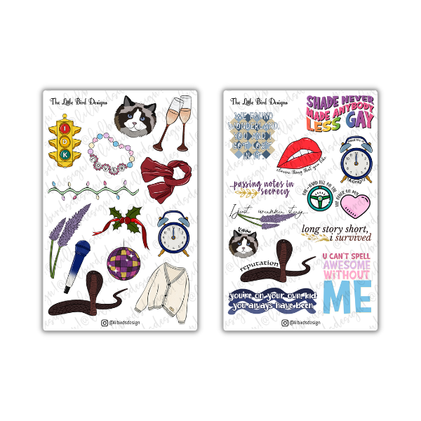 In Your Sticker Era Sticker Sheets