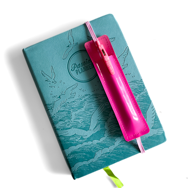 The Pink Tones Planner Pen Holder Bookmark