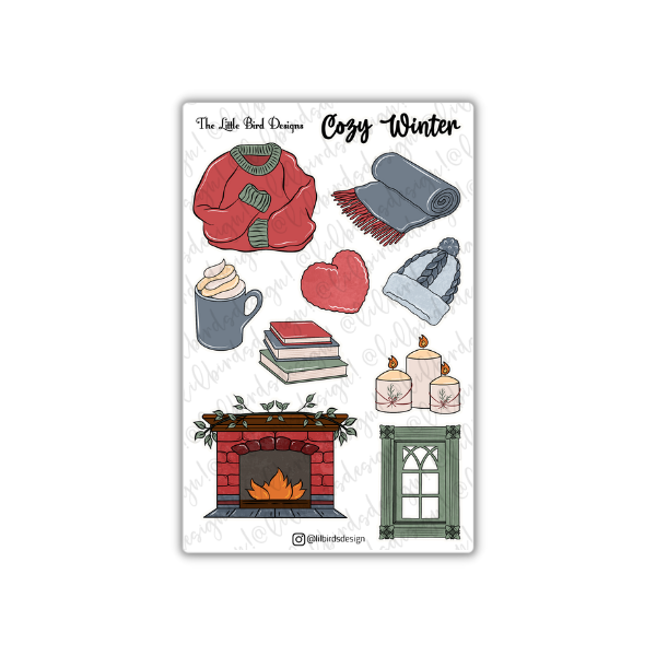 Cozy Winter Sticker Sheet