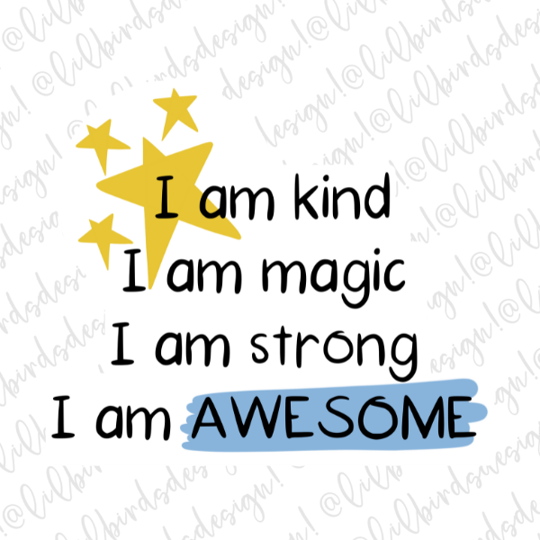 I am Awesome Waterproof Vinyl Sticker