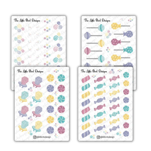 Pastel Candy Sticker Sheets