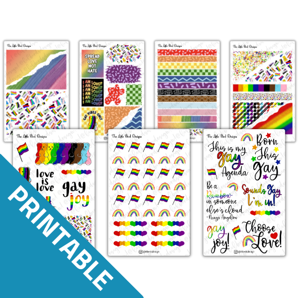 PRINTABLE - Gay Gummy Sticker Sheets – The Little Bird Designs
