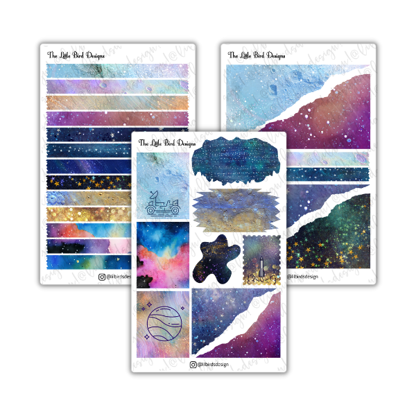 Space Decorative  Sticker Sheets